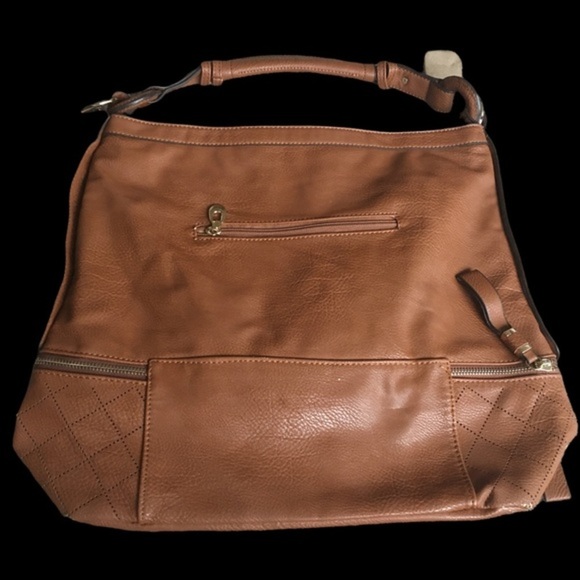 Brown and Gold Large Shoulder Bag - Picture 3 of 10